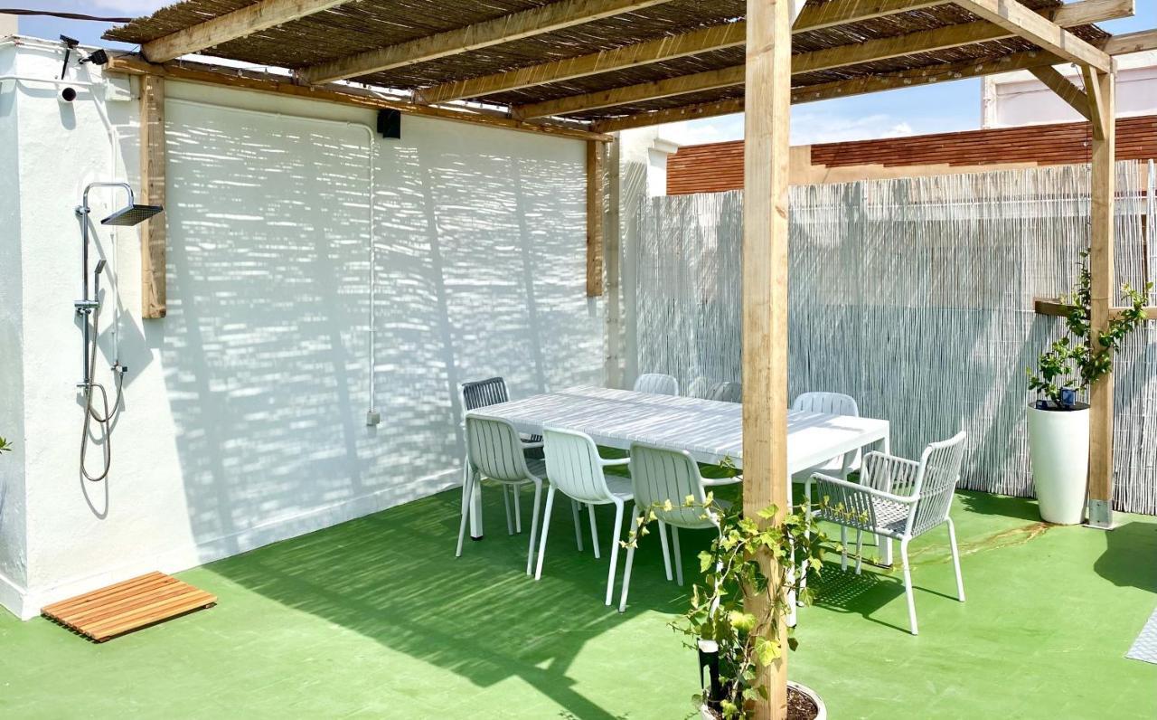 Apartamento 2 Hab En Malvarrosa A Metros De La Playa, Con Terraza Y Zonas Comun 3D Valencia Exterior foto